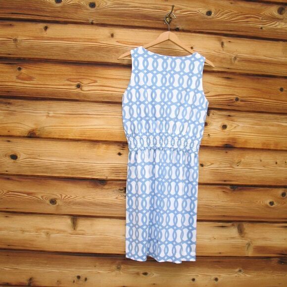 Gretchen Scott Designs Blue Print Jersey Dress - Picture 5 of 8